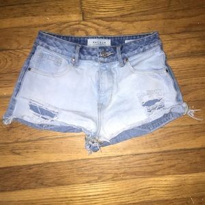 Pacsun Distressed High Rise Shorts